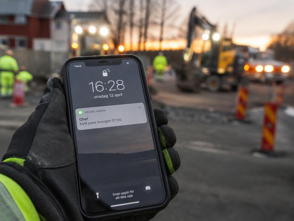 SMS-notis om nytt pass